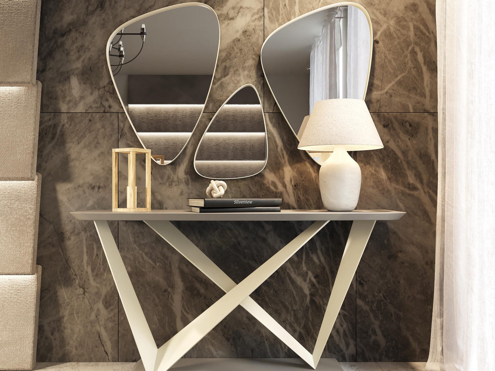 Cónsola y espejos Recibidor moderno con espejo en Murcia, mueble zapatero diseño moderno en Cartagena, consola entrada estilo industrial, cuadro decoración pared salón, mesa centro redonda moderna, mesa escritorio pequeña, muebles auxiliar estilo nórdico, decoración pared moderna en Murcia, zapatero estrecho con espejo en Murcia. Tienda decoración en Murcia