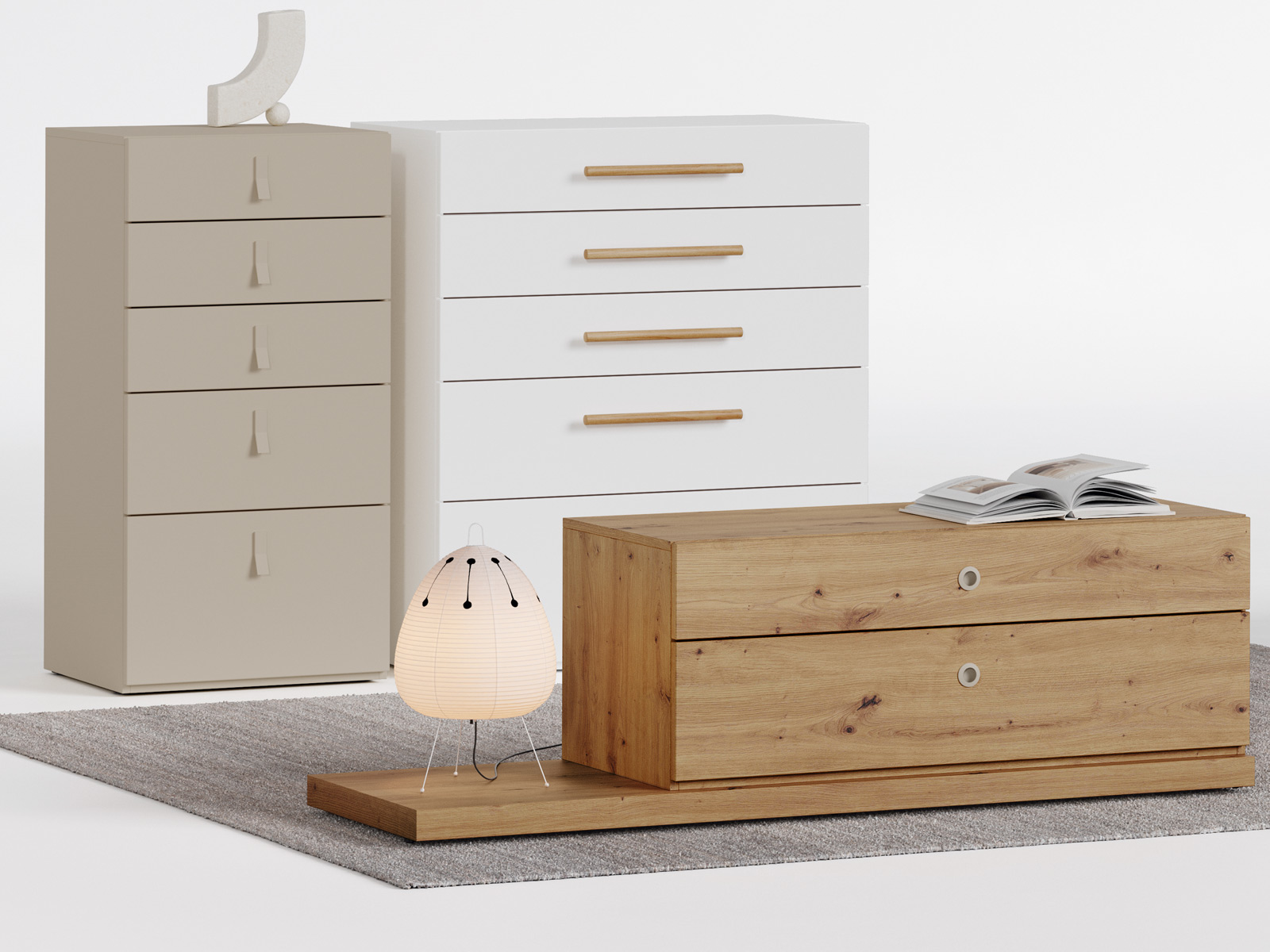 Dormitorio matrimonio moderno en Cartagena, cabezal tapizado diseño moderno en Murcia, mesita noche con cajones, Sinfonier moderno en Murcia, cama dormitorio principal con almacenaje, cómoda moderna en Cartagena, armario vestidor a medida en Murcia, armario puertas correderas en Cartagena, dormitorio diseño industrial.