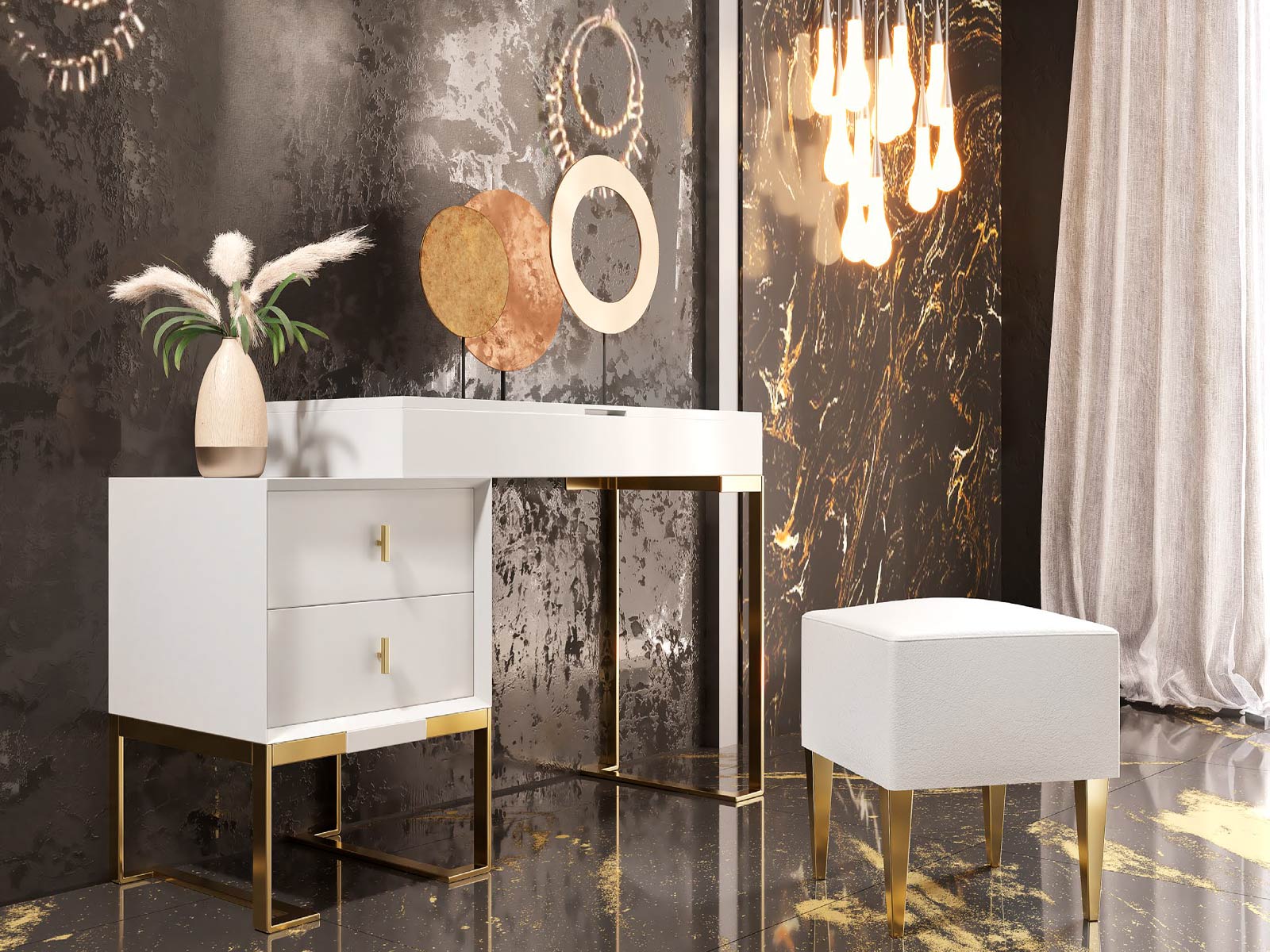 Dormitorio matrimonio moderno en Cartagena, cabezal tapizado diseño moderno en Murcia, mesita noche con cajones, Sinfonier moderno en Murcia, cama dormitorio principal con almacenaje, cómoda moderna en Cartagena, armario vestidor a medida en Murcia, armario puertas correderas en Cartagena, dormitorio diseño industrial.