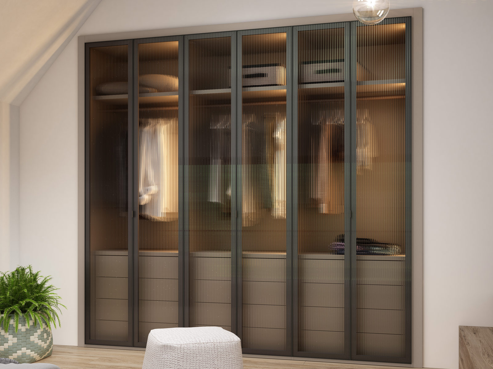Armario de puertas de cristal Dormitorio matrimonio moderno en Cartagena, cabezal tapizado diseño moderno en Murcia, mesita noche con cajones, Sinfonier moderno en Murcia, cama dormitorio principal con almacenaje, cómoda moderna en Cartagena, armario vestidor a medida en Murcia, armario puertas correderas en Cartagena, dormitorio diseño industrial.